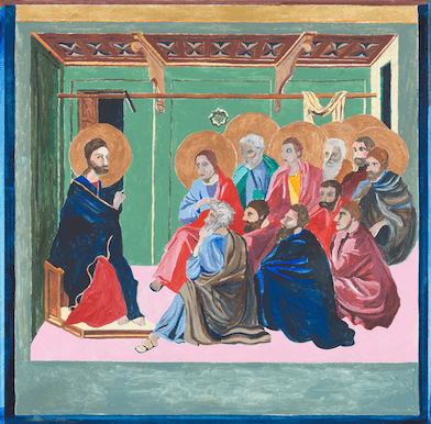 CHRIST TAKING LEAVE OF THE APOSTLES X DUCCIO META MAESTA