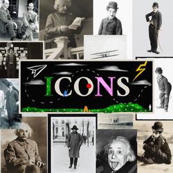Einstein, Chaplin, Wright Brothers X Wolfe, Odious, Parrott collection image