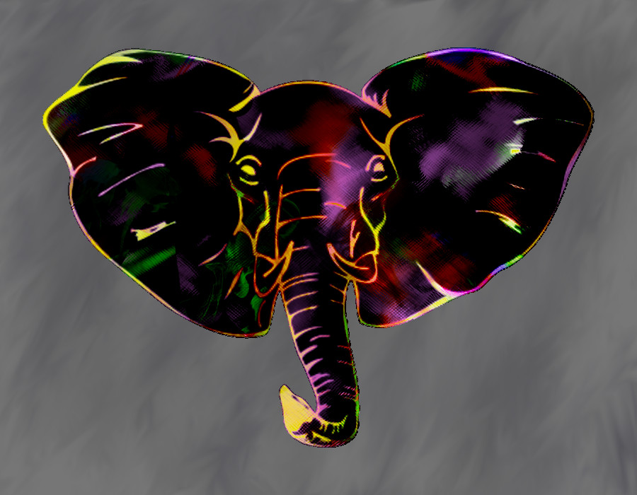 Painted Elephant #27