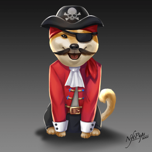 NFTpups #001 - Pirate Pup