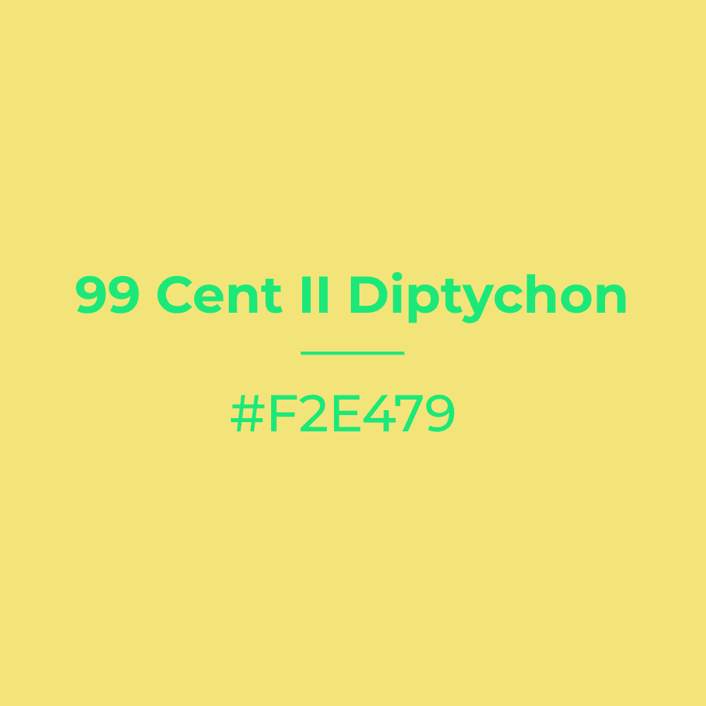 99 Cent II Diptychon #f2e479