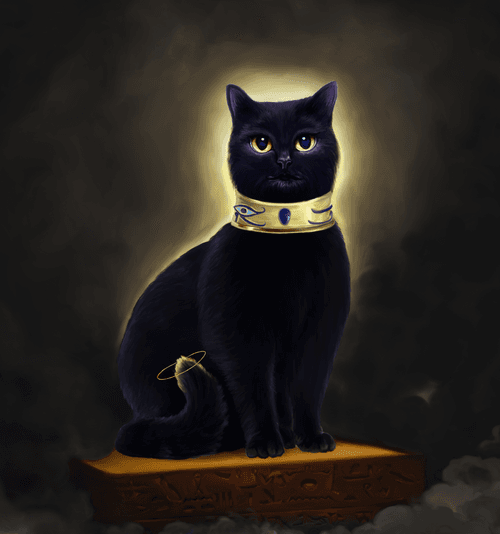 Bastet,  deity of the goods
