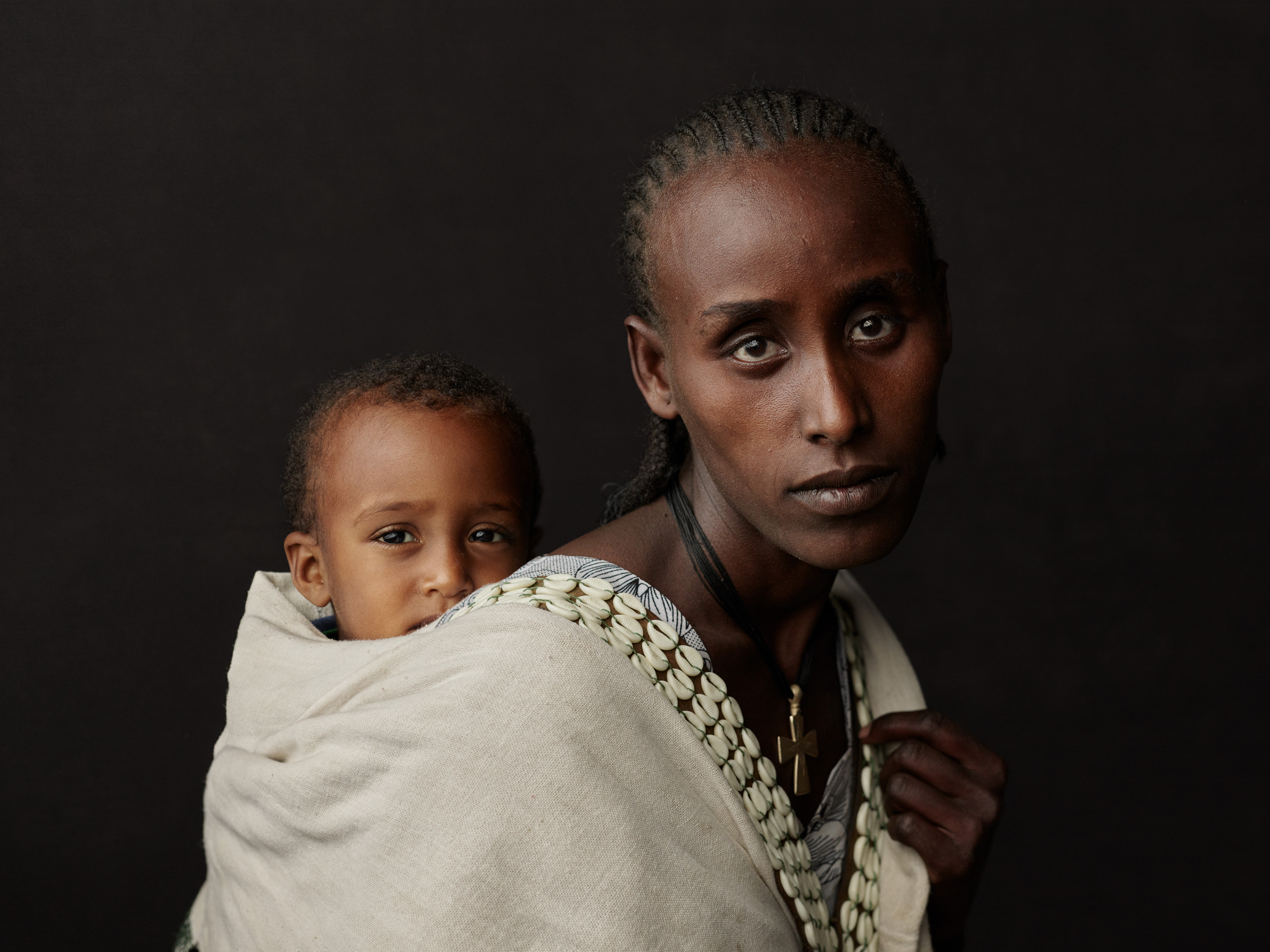 Ethiopia - Portraits - Portrait of Asnaku and her son, Habtamu
