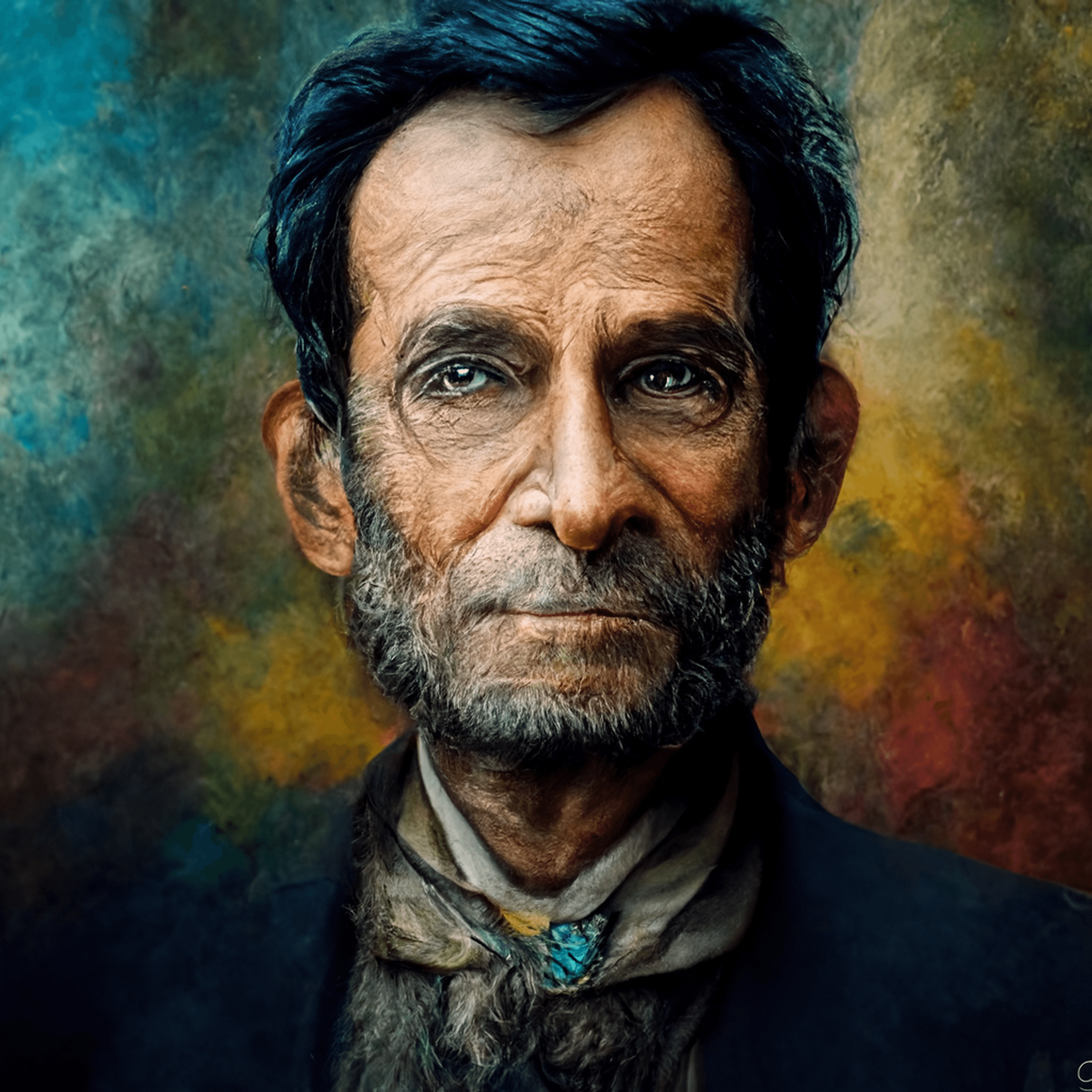 Abraham Lincoln No. 1 a 1/1 NFT by SOLLOG