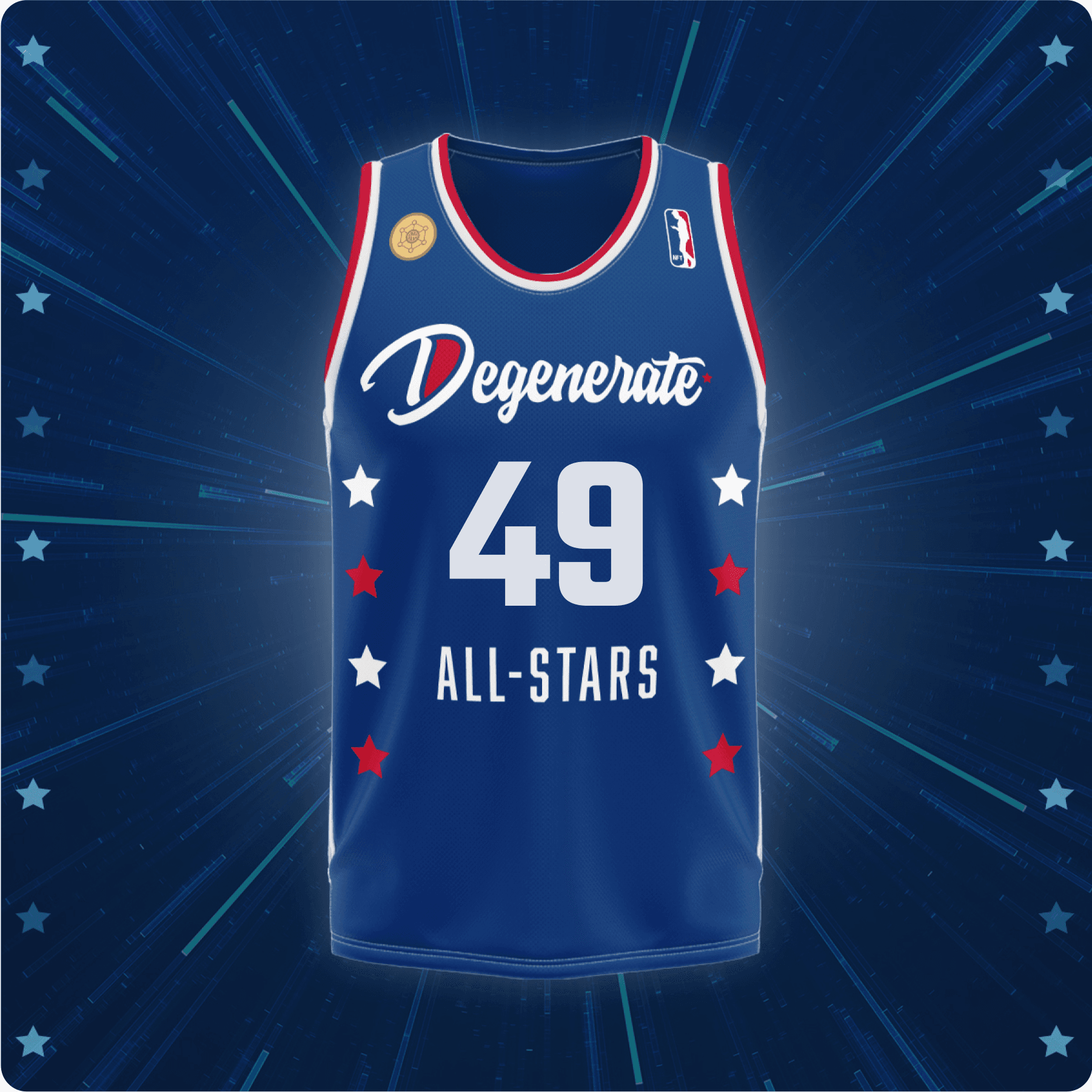Degenerate All-Stars Jersey Blue #49