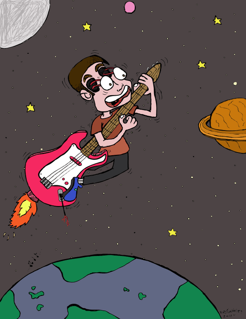 outer space rock n roll