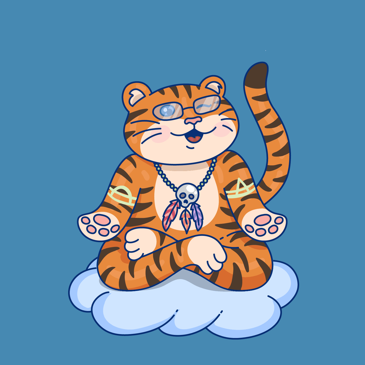 Meditating Cat #54