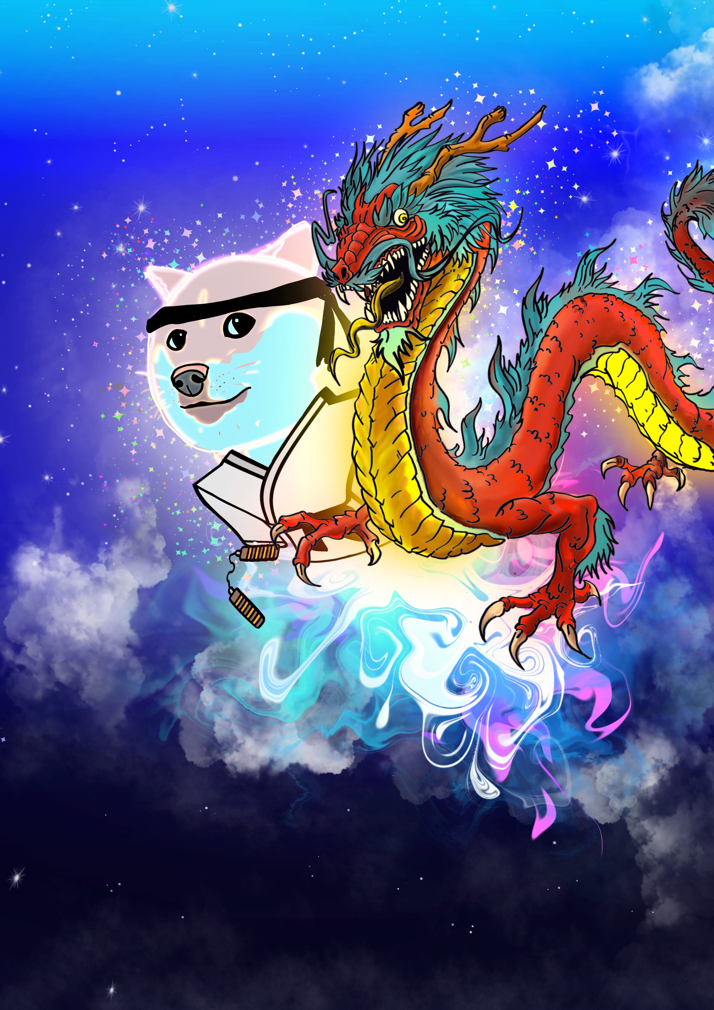 Doge Blast Off : Kung Fu Doge and The Dragon