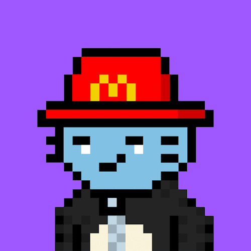 Fast Food Pixel Cool Cat #4
