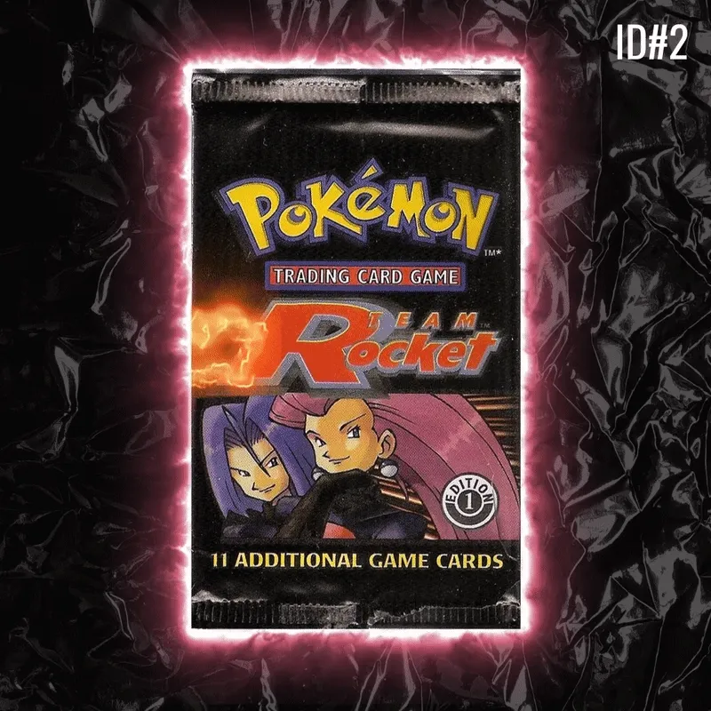 ID #2  Pokémon 1st Edition Team Rocket Booster Pack