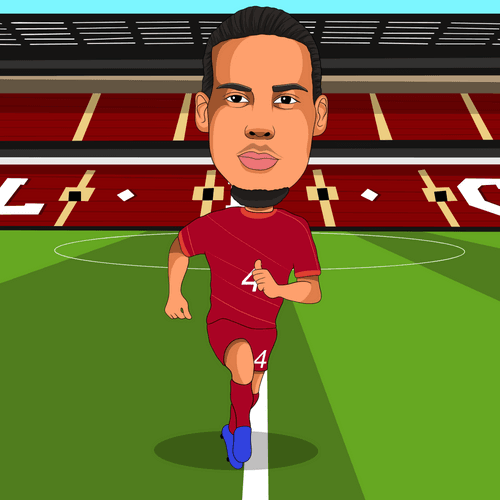 #4 Virgil van Dijk Liverpool