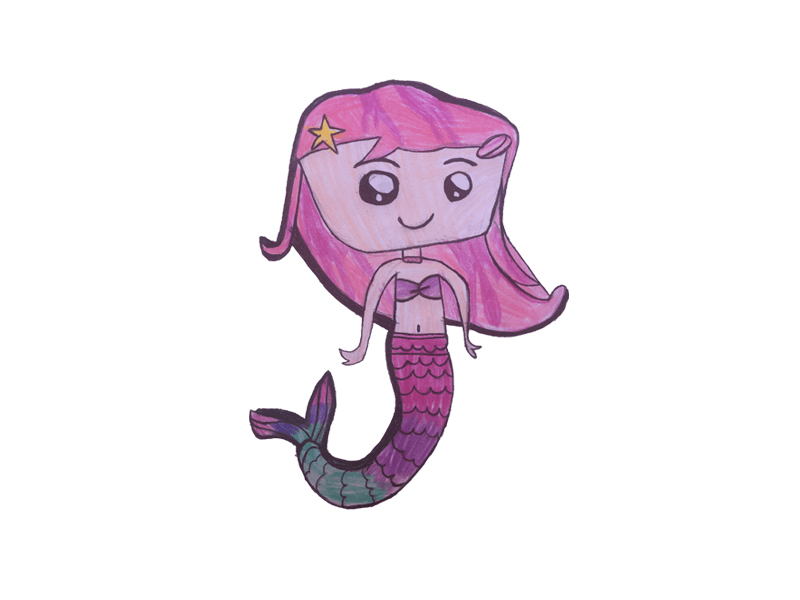 Colored Mermaid