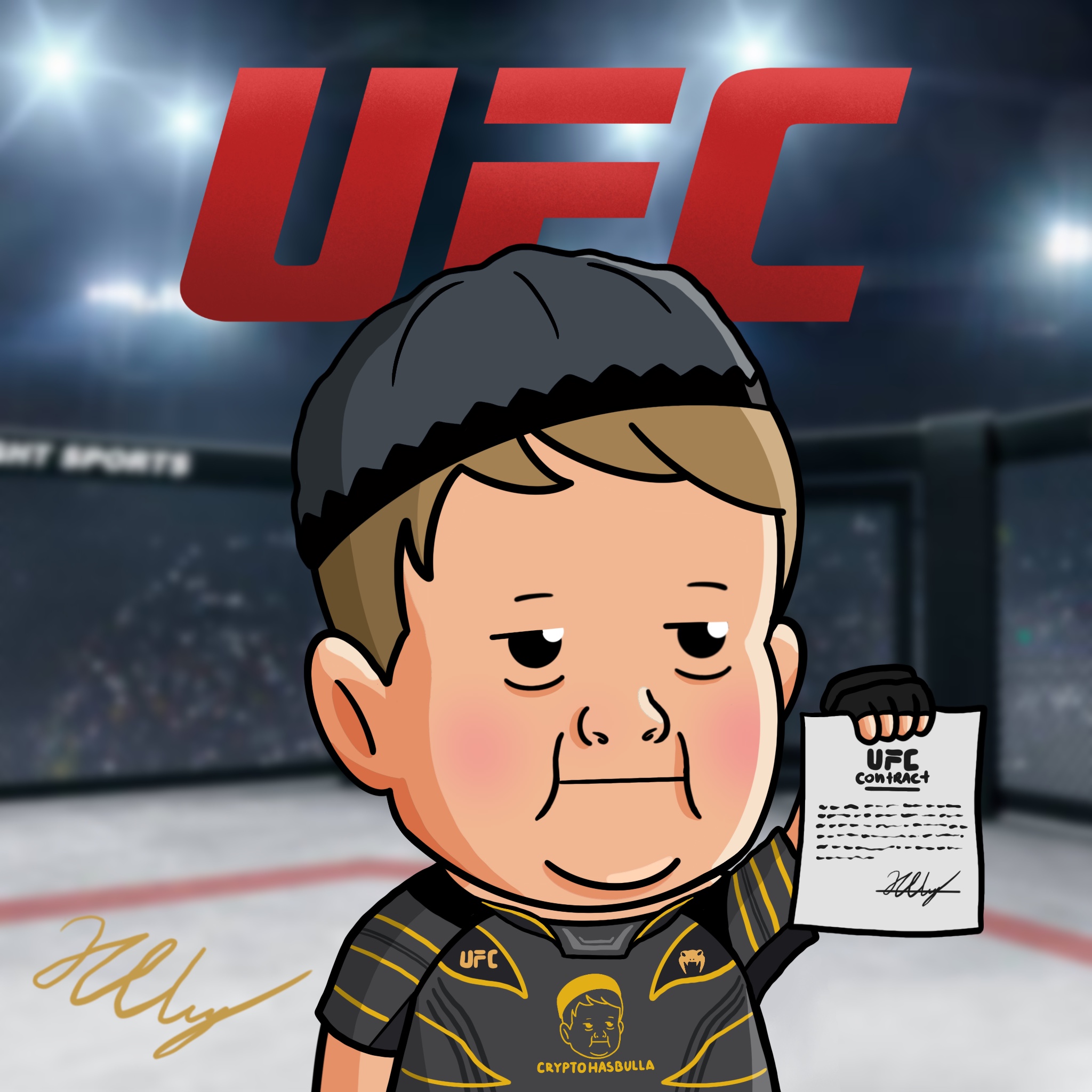 #2000 UFC P4P King Hasbulla - Crypto Hasbulla | OpenSea