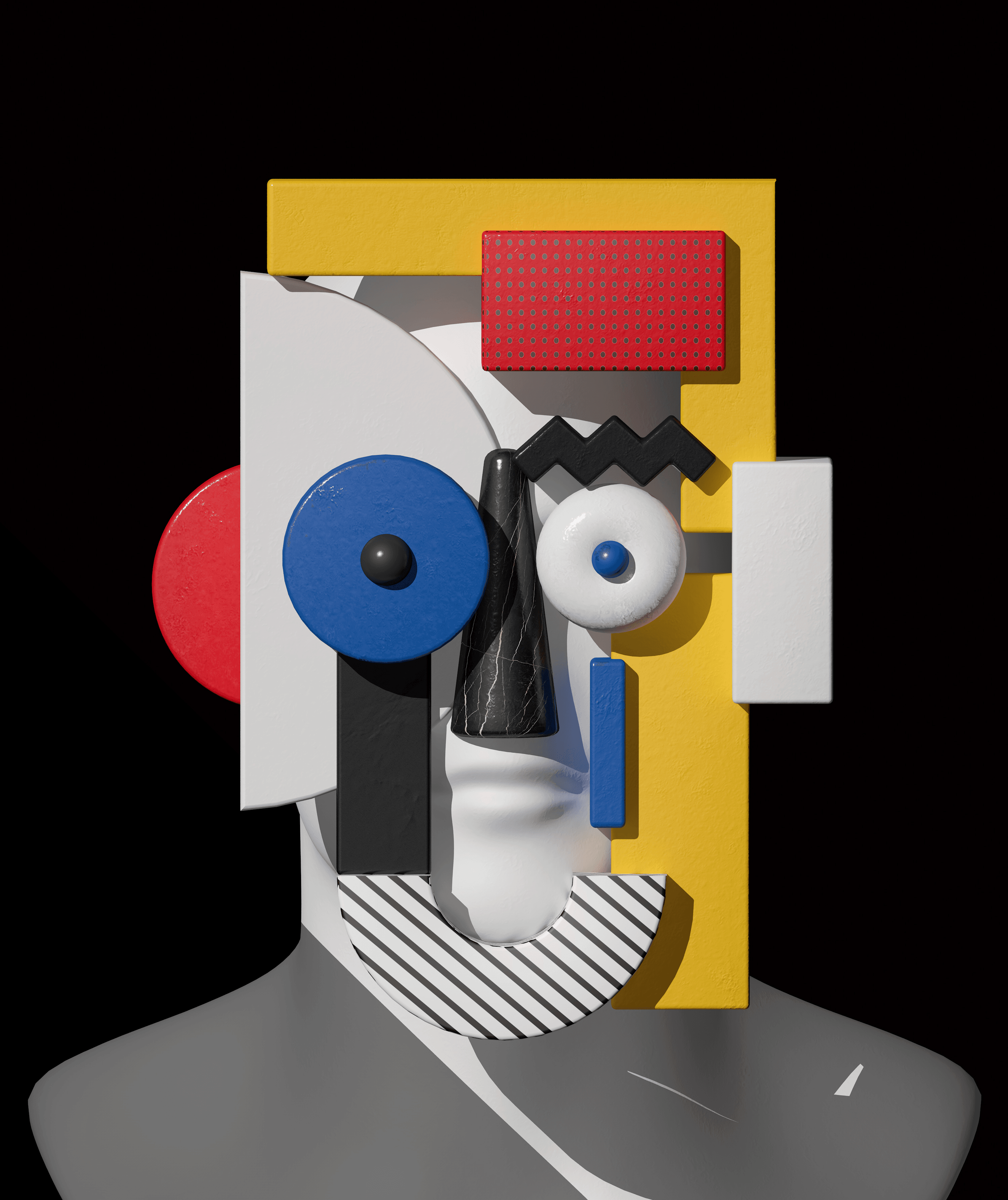 Modernist Masks #0009 The Mondrian
