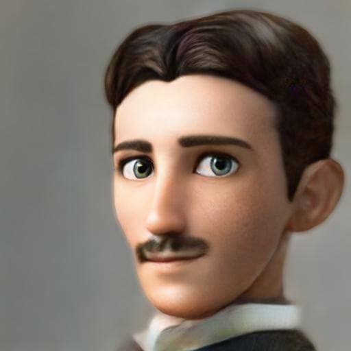 Cartoon Nikola Tesla