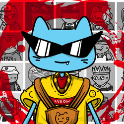 Clontest - Squirtle Glasses On Cool cat collection image