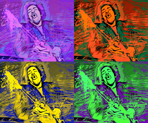 Jimi Hendrix (Muli-Color)