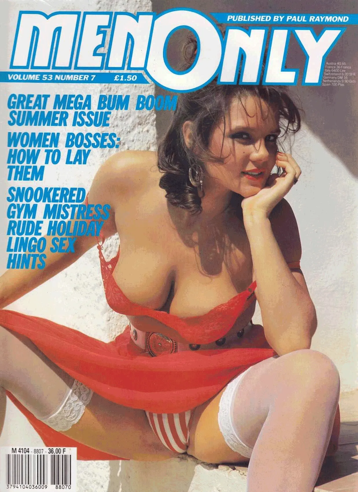 Stephanie Bews. Men Only Magazine Vol 53 No 7. 1988