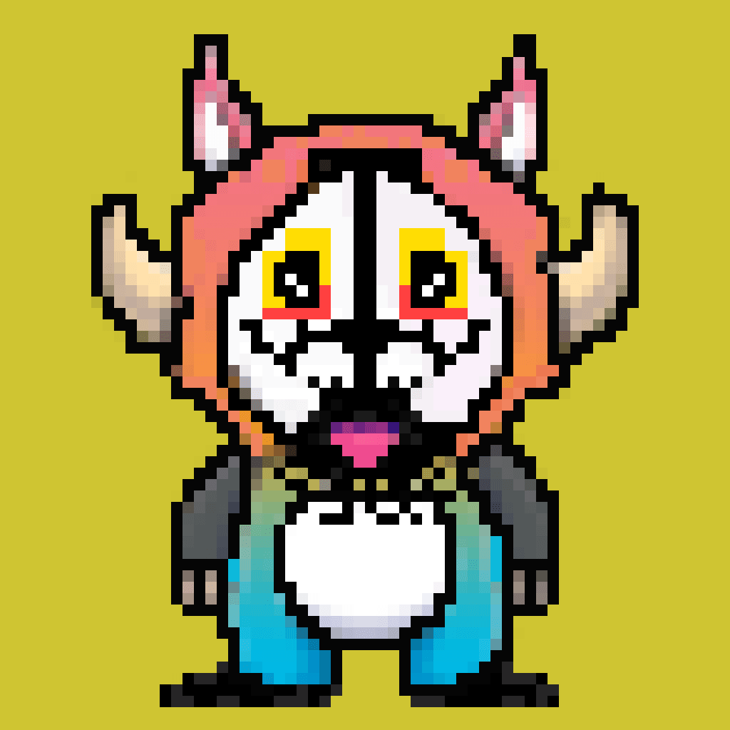 Pandaster of Pandamica ( PandaVerse ) #069_pixelART