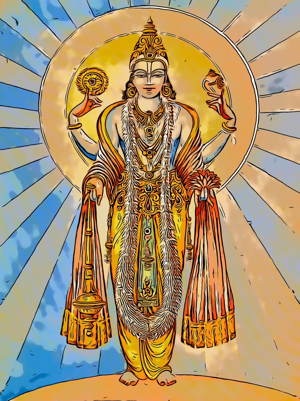 Vishnu Series - Lord Vishnu - Gods Of India NFT | OpenSea