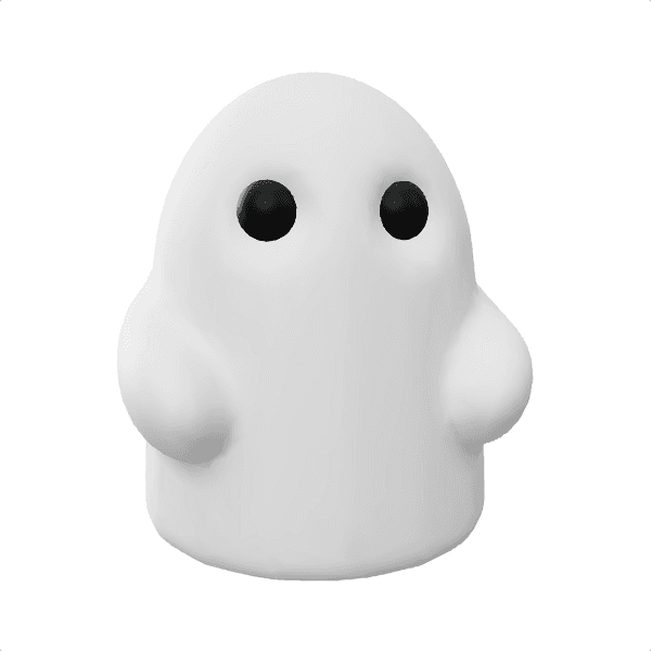 Tiny Ghost 3D Sculpture