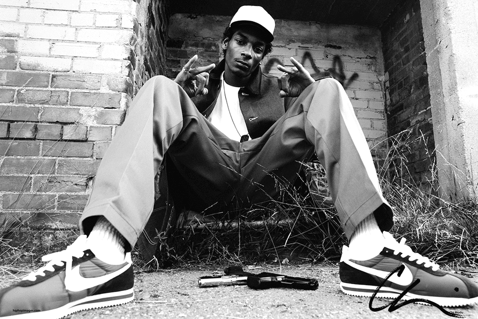 Snoop Dogg South Central, Los Angeles CA 1993 from the hip hop images digital poster series by Chi Modu