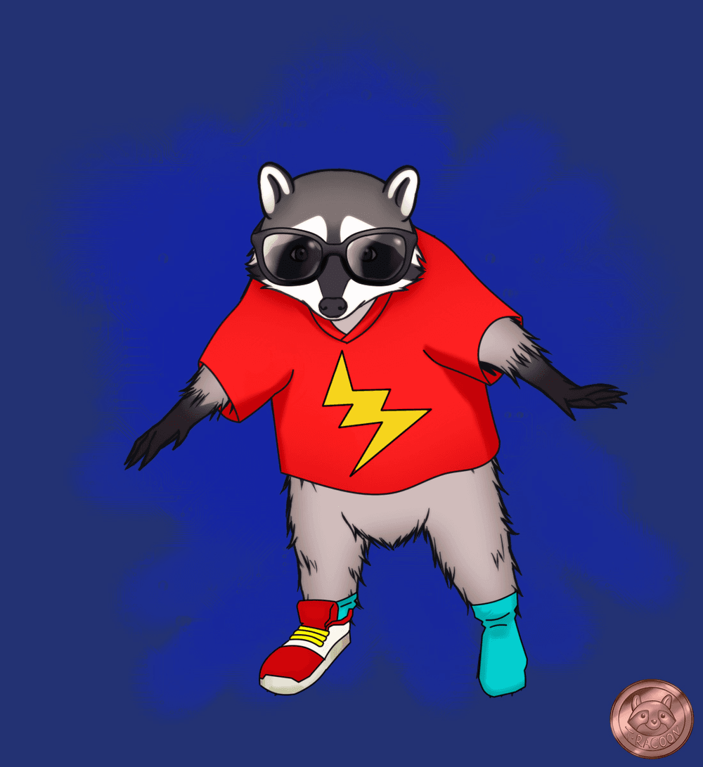 T-pose Racoon on Make a GIF