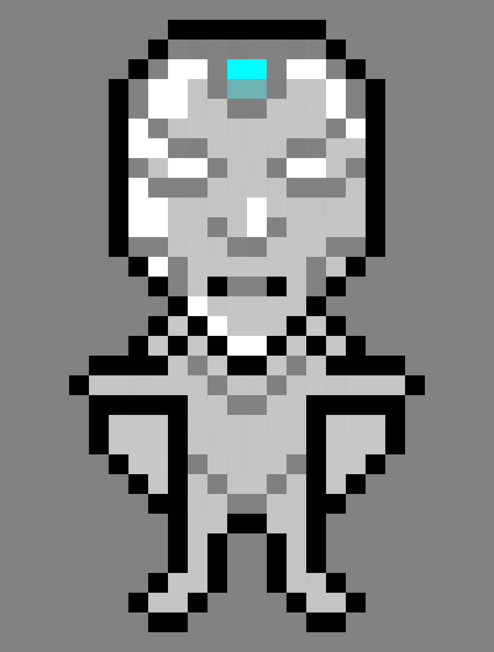 White Android alien