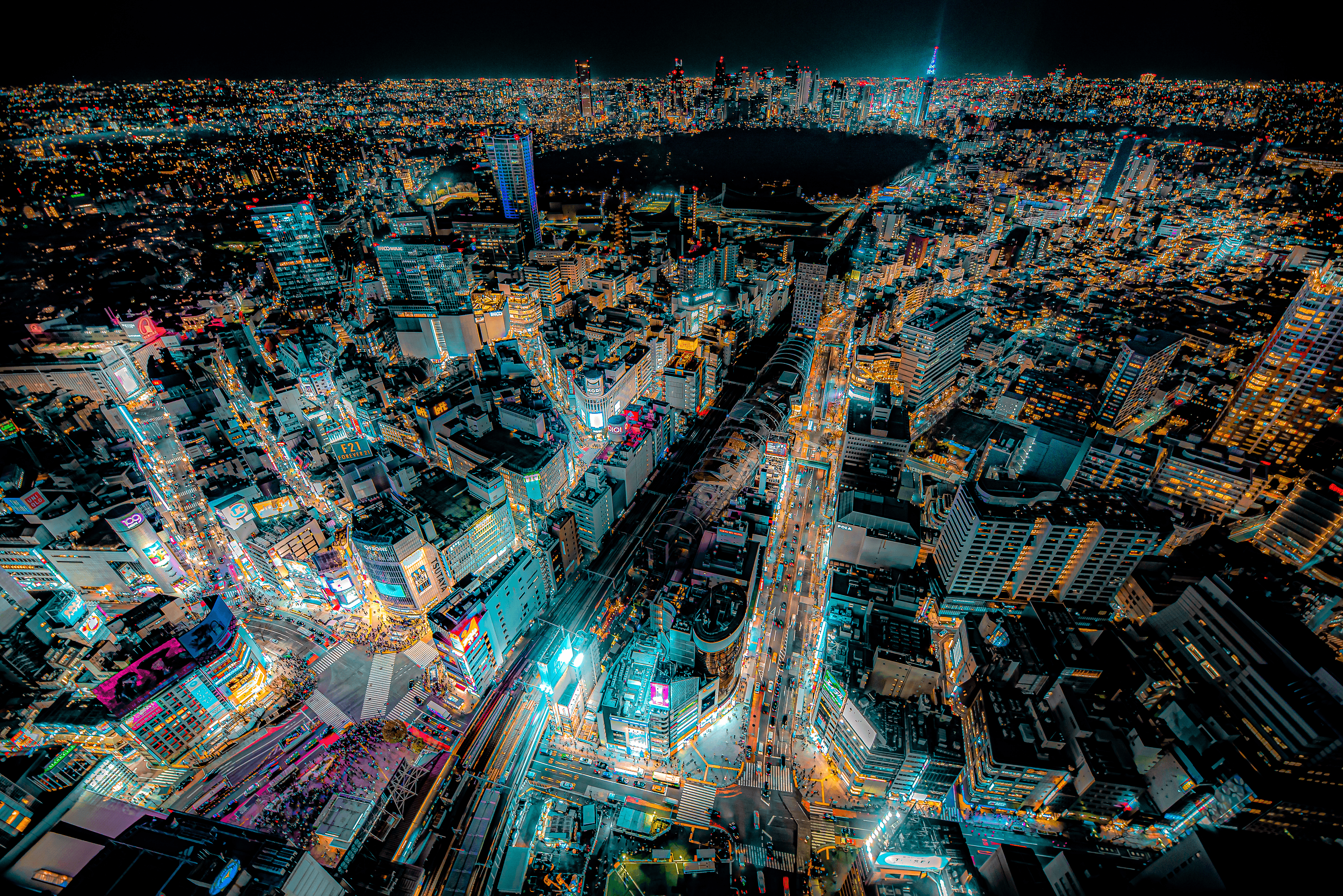 Shibuya Cyber Night View