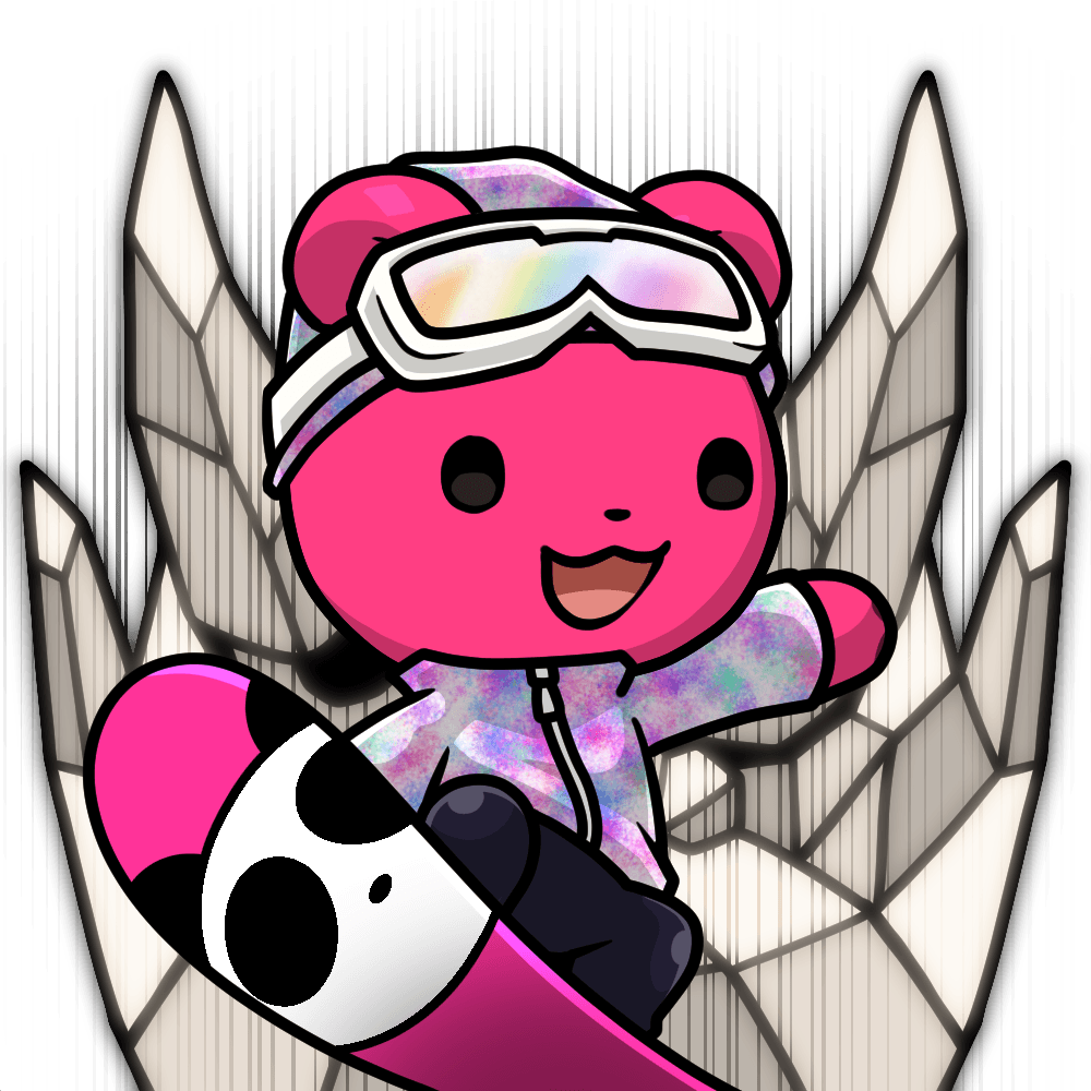 Leelee-Snow boarder-Pinkbear #02340
