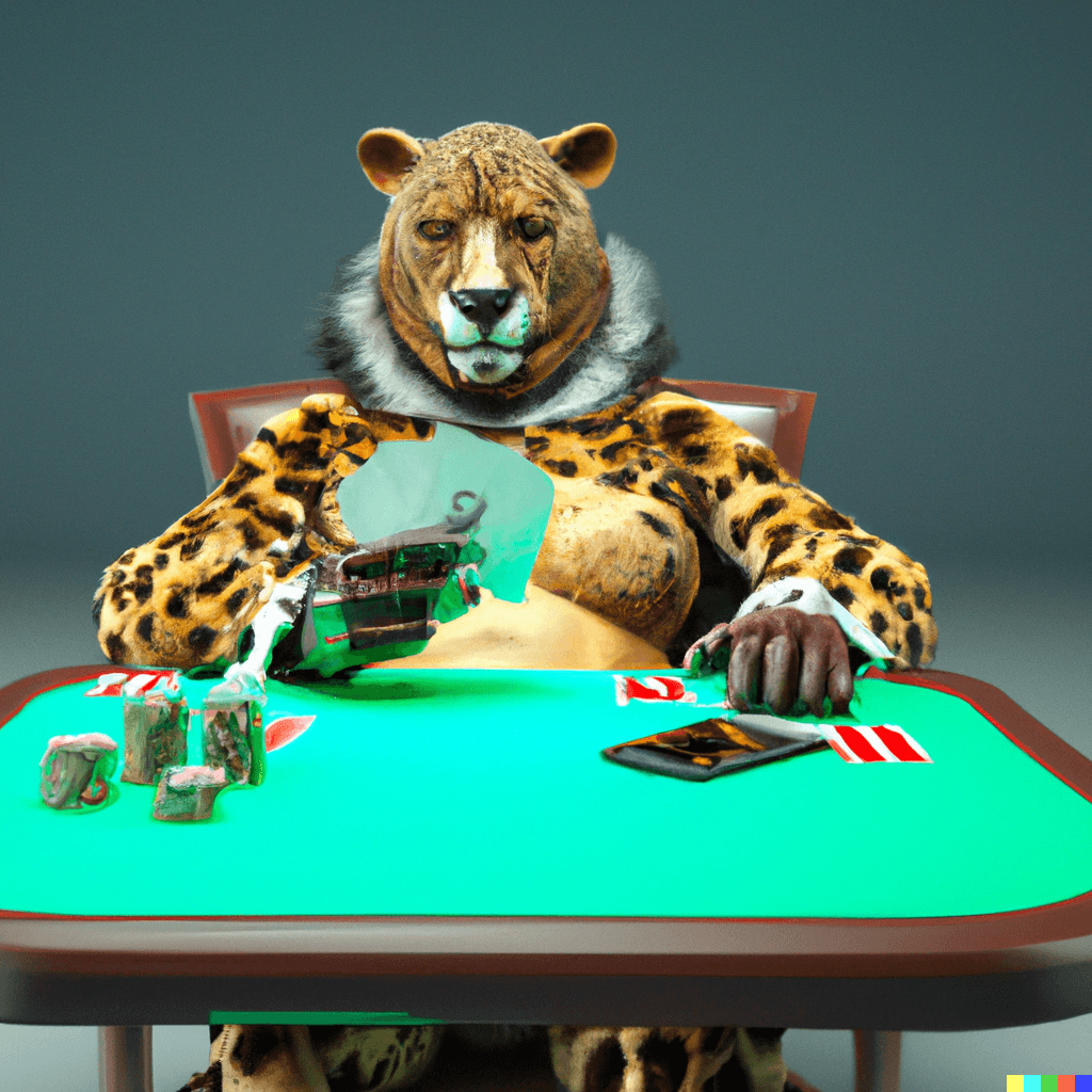 LionApe playing poker 