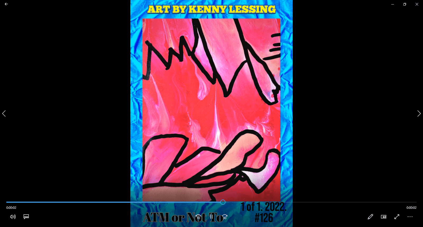 ATM or NOT To - 2022 #ArtByKennyLessing 1 of 1 card #126