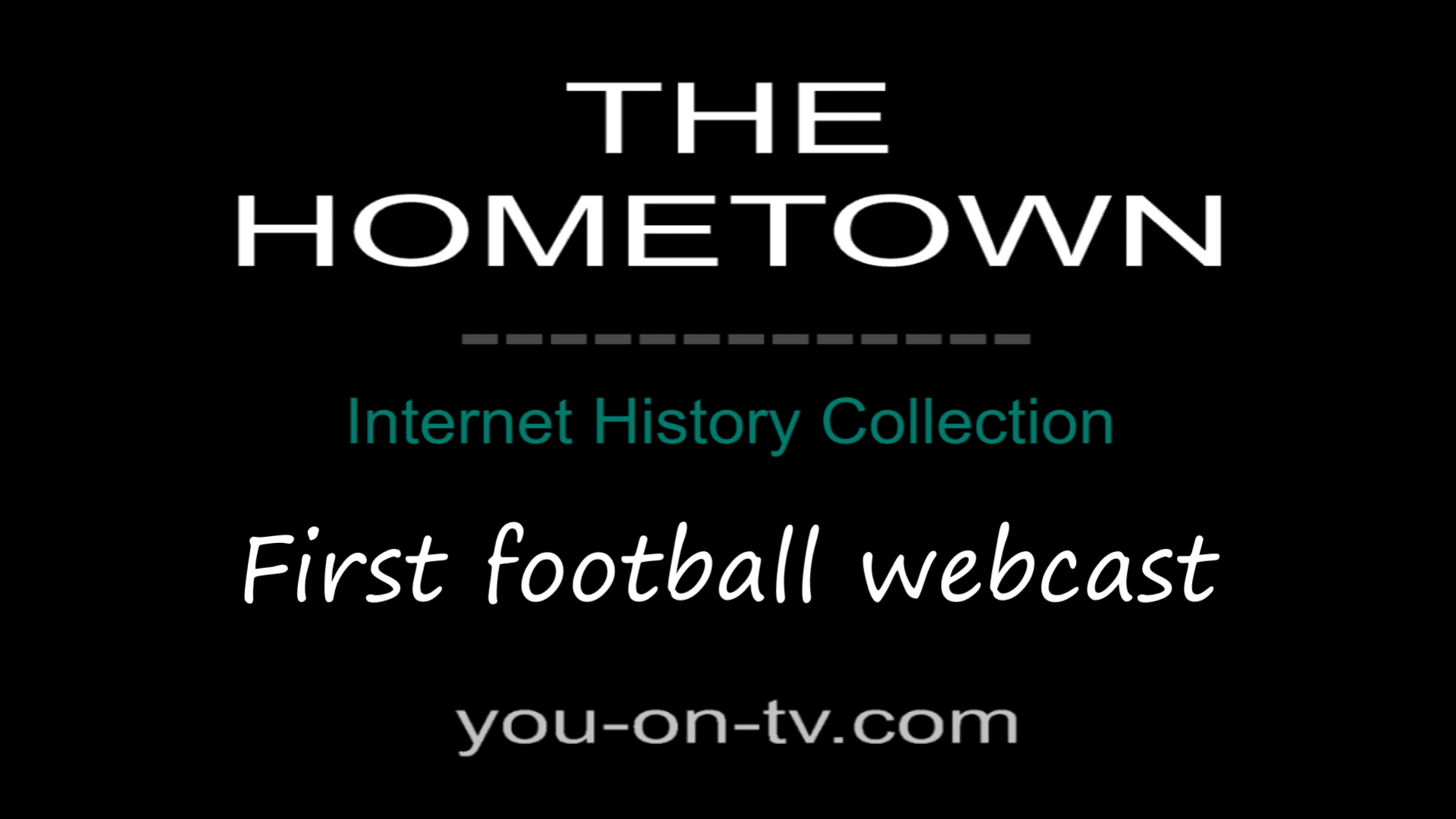 First Football Webcast #6