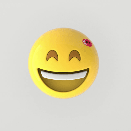 Rolling Happy Face Emoji #1