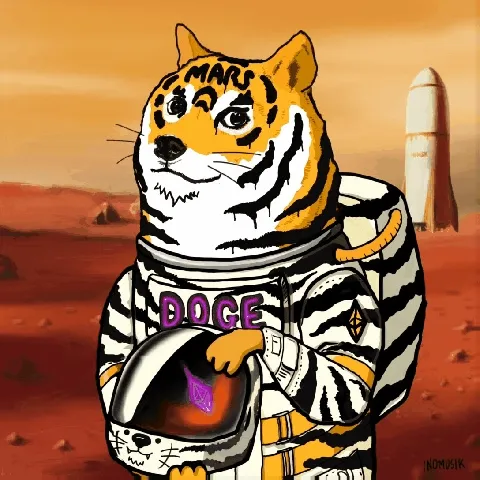 Tiger Doge On Mars #7 _ 2022 Special Limited Edition 3/3 