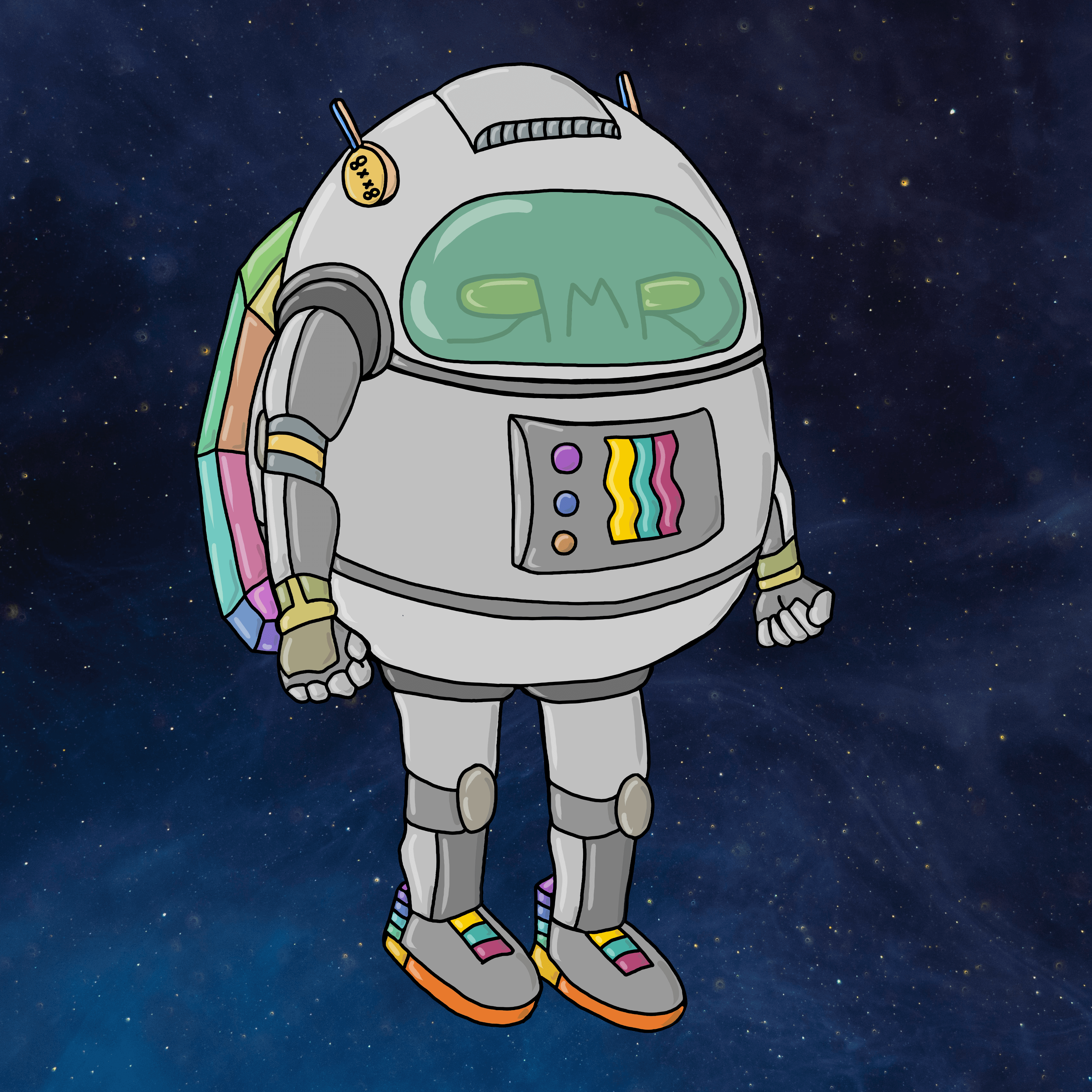 RMR Rainbow Astronaut X Wind Koh