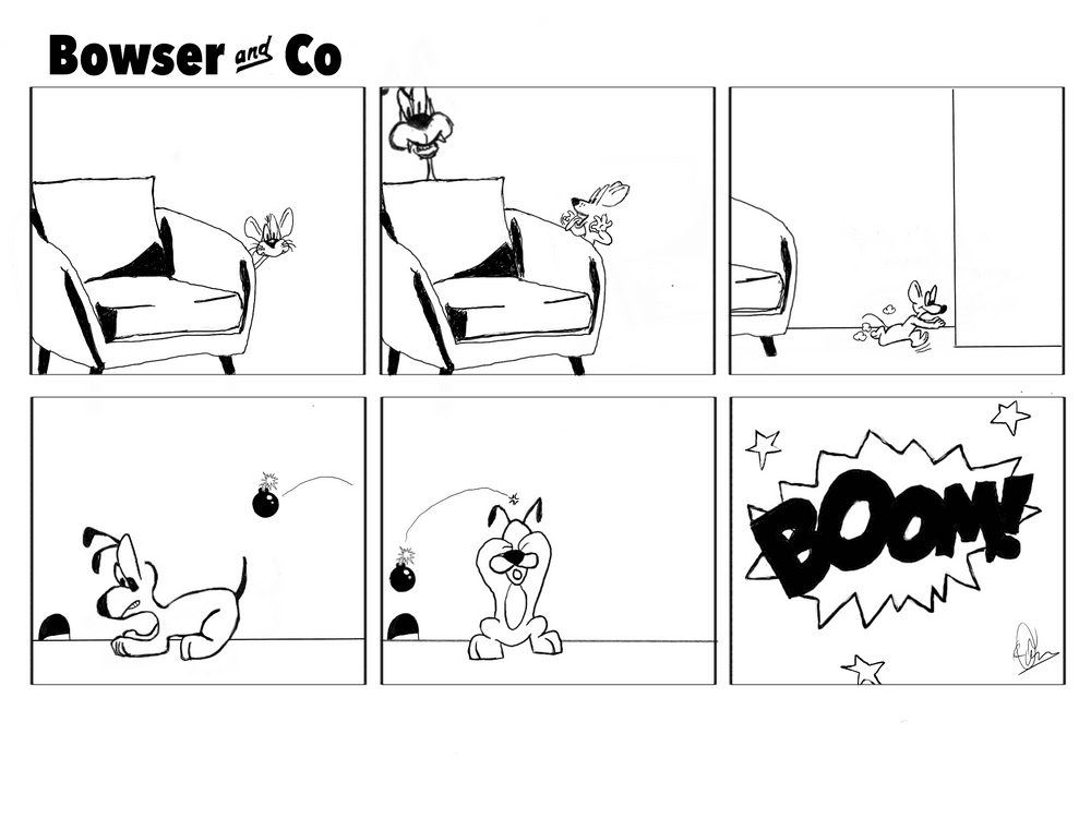 bowser & Co cartoon comic strip #1 - the sunday comics | OpenSea