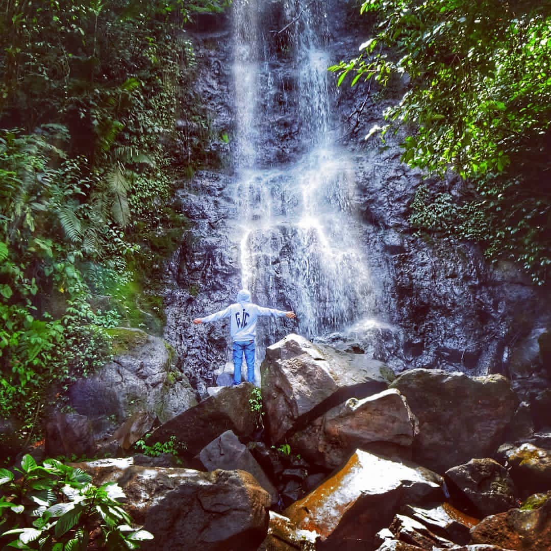 Cilember waterfall indonesia