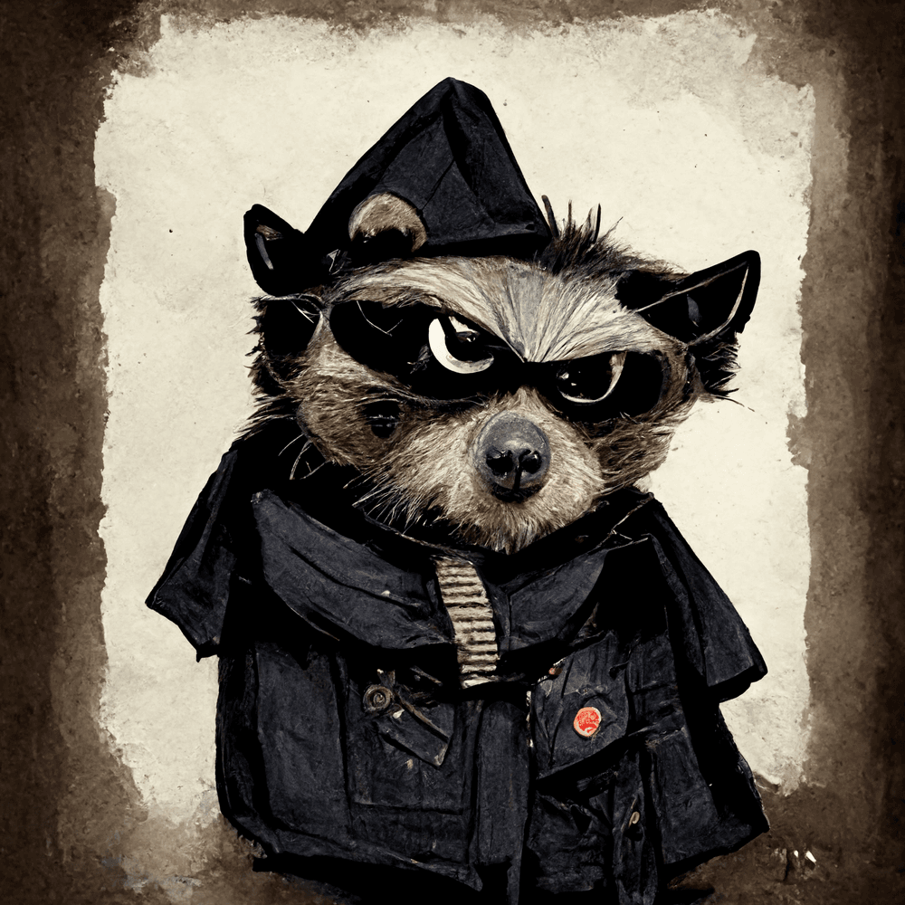 Rug Pull Racoon 004 RUG PULL RACOONS OpenSea