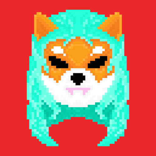 0363 - The lady with Blue hair Shib