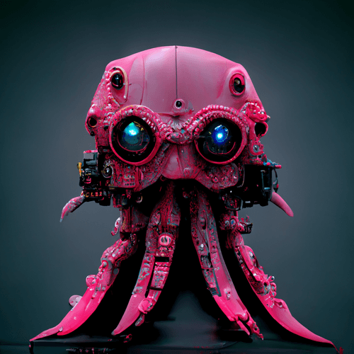 Cute pinkie octopus