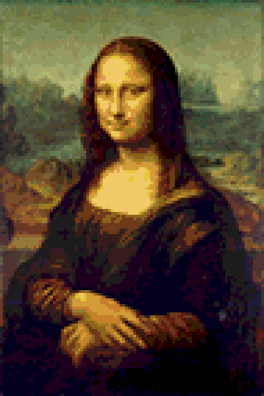 Mona Lisa Pixelart