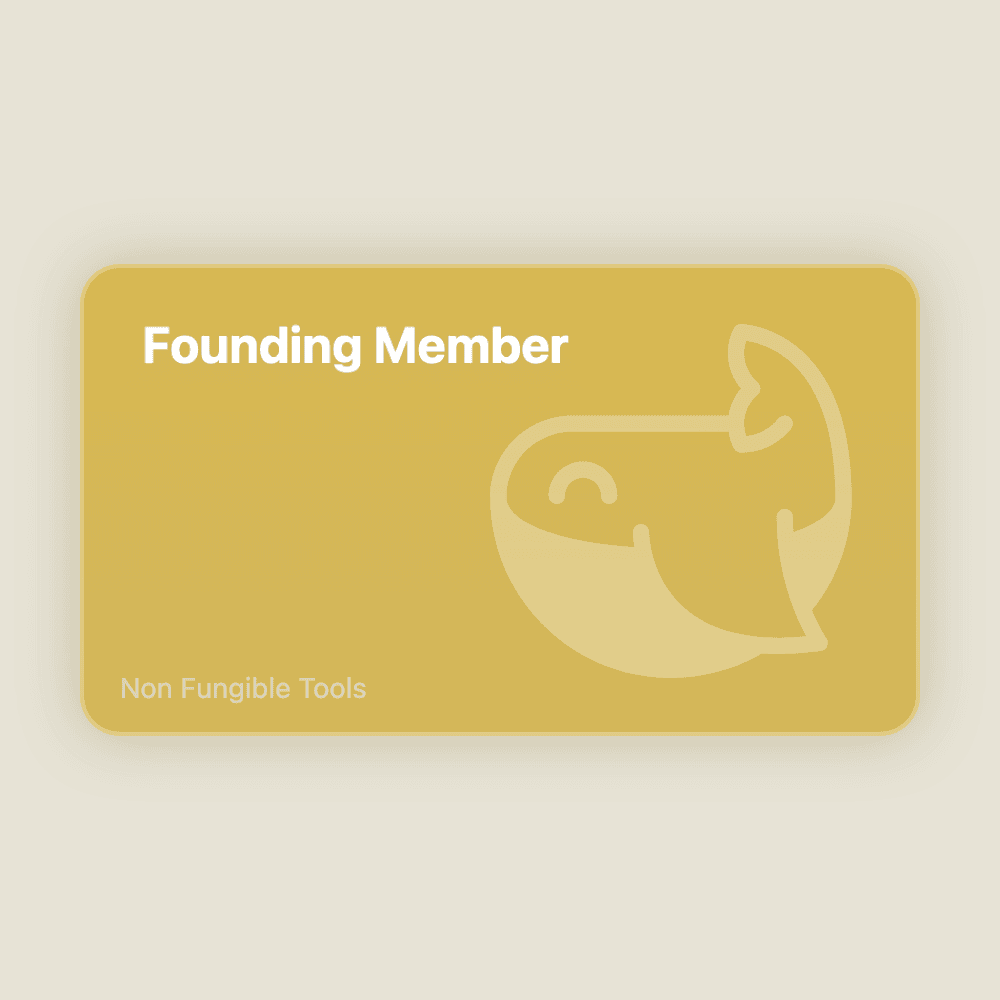 Non Fungible Tools Founding Membership