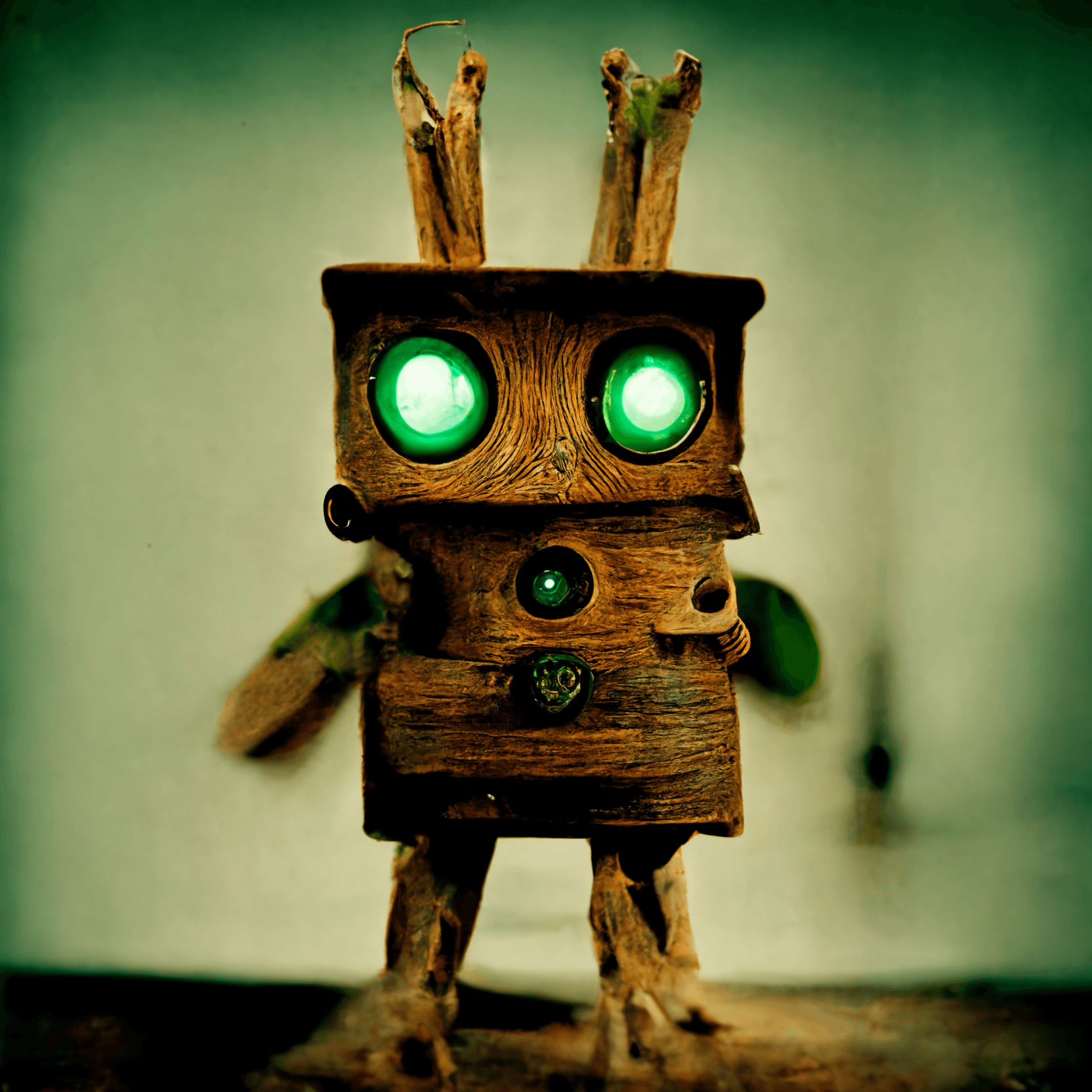 Wooden robot "Aja"