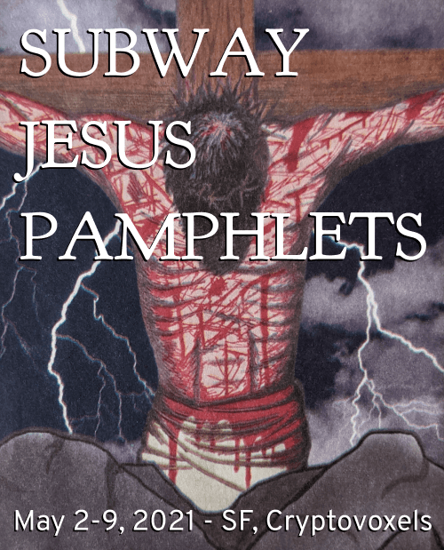 Subway Jesus Pamphlets Promotional