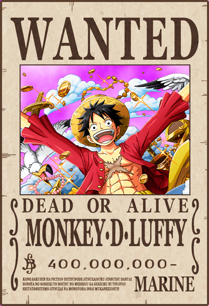 Monkey D. Luffy #4 - One Piece Wanted Posters Collection