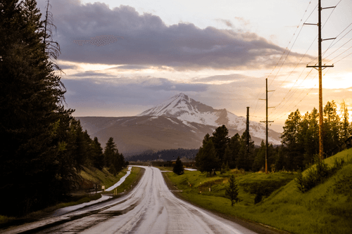 Chasing sunsets down the road