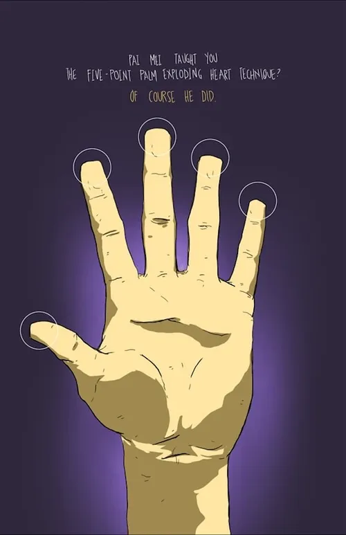 Five Point Palm Exploding Heart - Nifty Tarantino Series