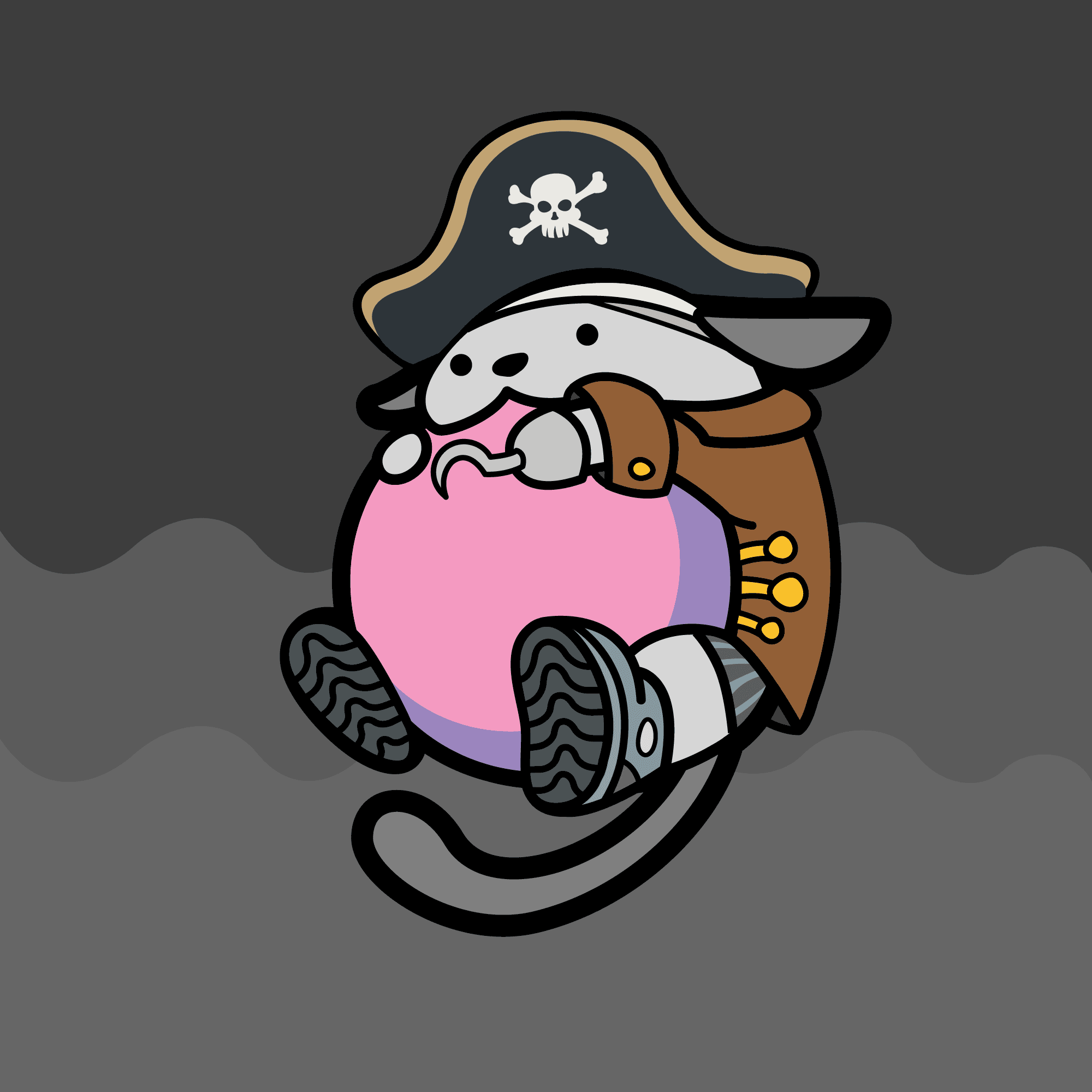 Wapuu #1 - Pink Pirate