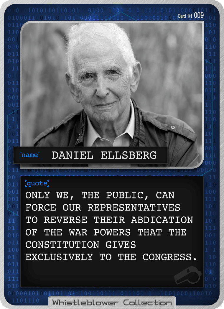Whistleblower Collection Card: Daniel Ellsberg 009 1/1